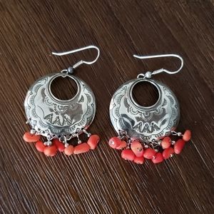 Vintage Sterling Silver Dangle Earrings